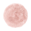 GoodHome Bath Mat Sedna Round 70 cm, powder pink