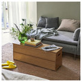 DAJLIEN Bench with storage, bamboo, 100x30x37 cm