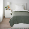 KÖLAX Bedspread, grey-green, 150x250 cm