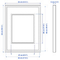 RÖDALM Frame, black, 30x40 cm