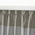 ANNAKAJSA Room darkening curtains, 1 pair, light grey, 145x300 cm