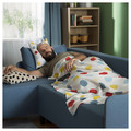 BRUKSVARA Throw, multicolour/dot pattern, 120x160 cm