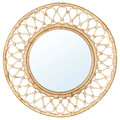 GRINSBOL Mirror, rattan, 55 cm