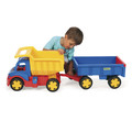 Giant Truck and Trailer Set 107cm, assorted colours, 12m+