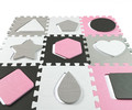 Milly Mally Floor Mat Puzzle Jolly Pink Grey 10m+