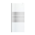 GoodHome Walk-in Shower Panel Beloya 80cm, chrome/mirror glass