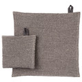 MARIATHERES Dish-cloth, grey/beige, 30x30 cm, 2 pack