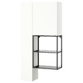 ENHET Storage combination, anthracite/white, 90x32x180 cm