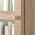 OXBERG Glass door, oak effect, 40x192 cm