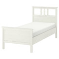 HEMNES Bed frame, white stain, Lönset, 90x200 cm