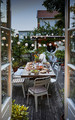 NORRMANSÖ / NORRMANSÖ Table+6 chairs, outdoor, acacia/beige acacia, 220x100 cm