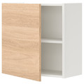 ENHET Wall cb w 1 shlf/door, white, oak effect, 60x30x60 cm