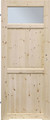 Internal Door with Air Vent Sleeves Lugano 80, left, solid pine