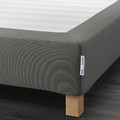 ESPEVÄR Slatted mattress base with legs, grey, 160x200 cm