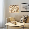 VINGMAST / HEMMA Pendant lamp, beige/white