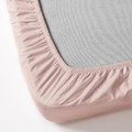 DVALA Fitted sheet, light pink, 90x200 cm