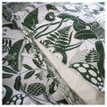 SKOGSDUVA Duvet cover and pillowcase, white green/forest pattern, 150x200/50x60 cm