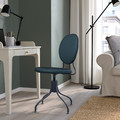 BJÖRKBERGET Swivel chair, Idekulla blue