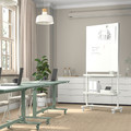 MITTZON Frame with castors, white, 85x205x50 cm