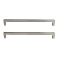 GoodHome Kitchen Cabinet Handle Golpar D-shaped, satin nickel effect, 233 mm, 2 pack