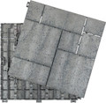 Decking Tile Mosaic 30 x 30 cm, grey, 4pcs