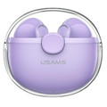 USAMS Bluetooth Headphones Earphones 5.1 TWS BU Series, violet