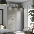 PAX / GULLABERG Wardrobe combination, white/grey, 150x60x201 cm