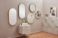 Dubiel Vitrum Oval Mirror Joy with gold frame, 50x100 cm