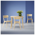 LISABO / LISABO Table and 2 chairs, ash veneer/ash veneer, 88 cm