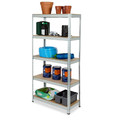 Steel Shelving Unit Gamel 90x40x180cm 5 Shelves 175kg, galvanised