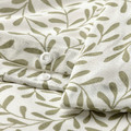 SORGMANTEL Duvet cover and pillowcase, white/green, 150x200/50x60 cm