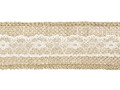 Jute Ribbon with Lace 50mm/5m