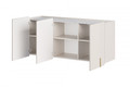 Wall-mounted Cabinet Malmi 150 cm, cashmere, crema bianca, gold