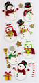 Craft-Fun Christmas Self-Adhesive Decorations 3D Stickers 12pcs