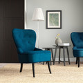 REMSTA Armchair, Djuparp dark green-blue