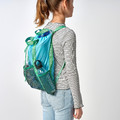 BLÅVINGAD Backpack, blue/green, 13 l