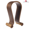 Maclean Headphones Stand Wooden Walnut Color MC-815W