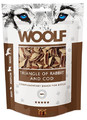 Woolf Rabbit & COD Triangle Snack for Dogs & Cats 100g