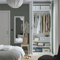 PAX / GRIMO Wardrobe, white/white, 100x60x236 cm