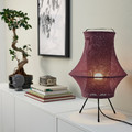 FYXNÄS Table lamp, dark red, 44 cm