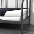 FYRESDAL Day-bed with 2 mattresses, black/Åfjäll medium firm, 80x200 cm