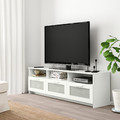 BRIMNES TV bench, white, 180x41x53 cm