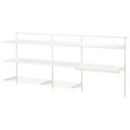 BOAXEL 3 sections, white, 222x40x101 cm