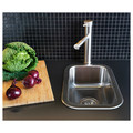 BOHOLMEN Single-bowl inset sink, stainless steel, 47x30 cm