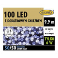 Christmas Lights In-/Outdor 100 LED 9.9m, cool white/blue