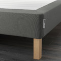 ESPEVÄR Slatted mattress base with legs, dark grey,160x200 cm