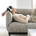 ÄPPLARYD 2-seat sofa, Lejde light grey, 199x93 cm