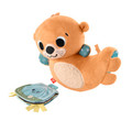 Fisher-Price 2-in-1 Rockin’ Tummy Time Otter, Plush Baby Sensory Toy HXG96 0+