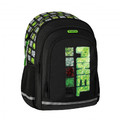 School Backpack Pixel, green