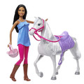 Barbie Doll And Horse With Saddle, Bridle And Reins HCJ53 3+